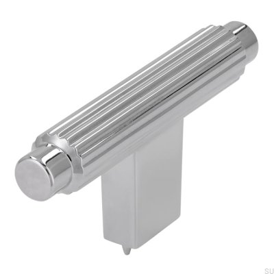 Puxador para móveis T-Bar 2594, cromo polido
