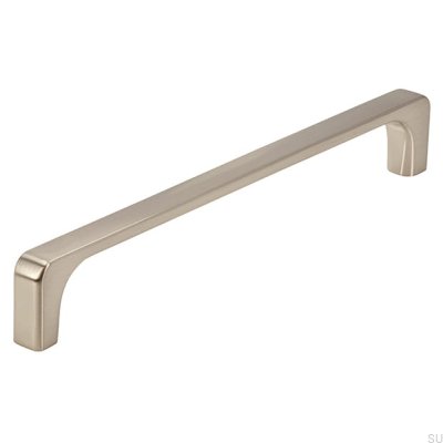 Puxador de móvel oblongo 2563 160 Prata escovada