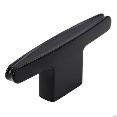 Botão para móveis T-Bar 2570 16 Metal, Preto Mate