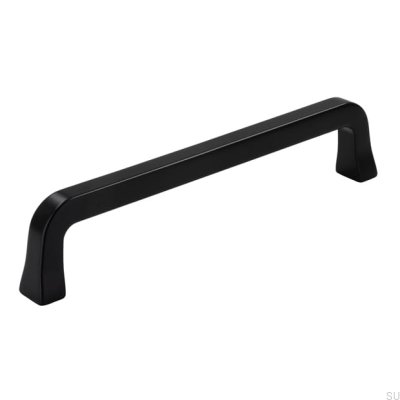 Puxador de móvel oblongo 2525 128 Matte Black Metal