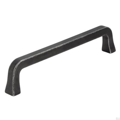 Puxador de móvel oblongo 2525 128 Ferro Antigo