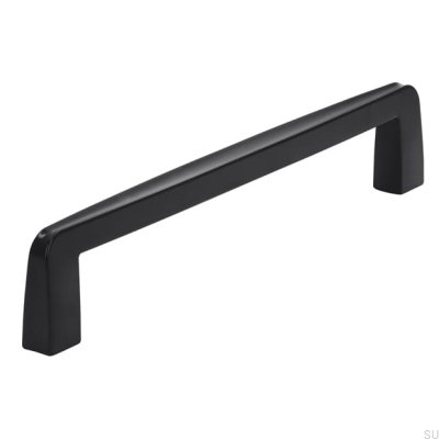Puxador de móvel oblongo 2570 160 Matt Black