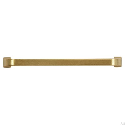 Puxador de móvel oblongo 2525 128 Ouro antigo escovado