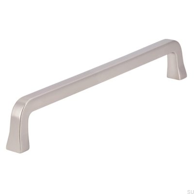 Puxador de móvel oblongo 2525 160 Prata escovada
