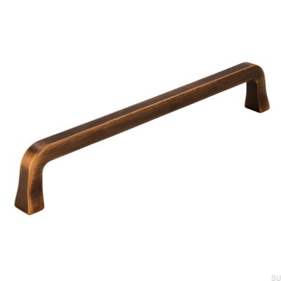 Puxador de móvel oblongo 2525 160 Bronze escovado antigo