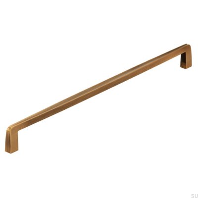Puxador de móvel oblongo 2570 320 Antique Gold Brushed