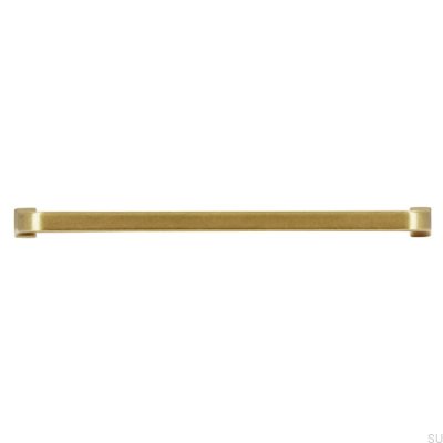 Puxador de móvel oblongo 2525 160 Ouro antigo escovado