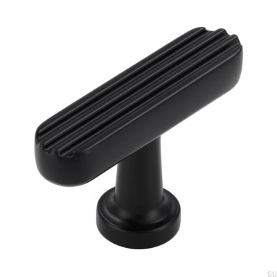 T-Bar 2588 48 Puxador para móveis em metal preto fosco