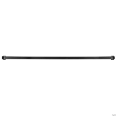Puxador de móvel oblongo 2525 320 metal, preto fosco