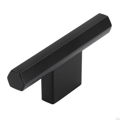 Botão para móveis T-Bar 2571 16 Preto Mate