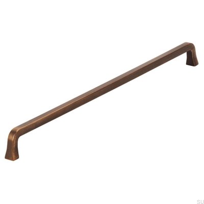 Puxador de móvel oblongo 2525 320 Bronze escovado antigo