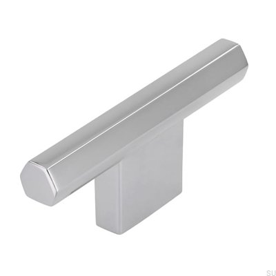 Puxador para móveis T-Bar 2571 16, cromo polido