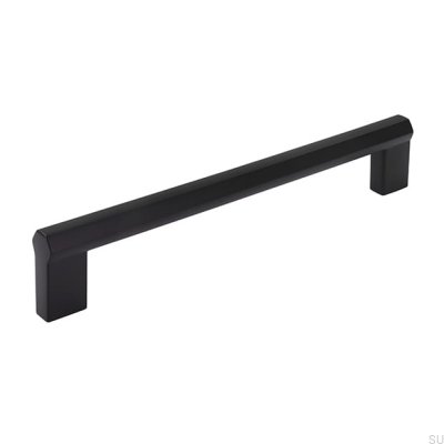 Puxador de móvel oblongo 2571 160 Matt Black