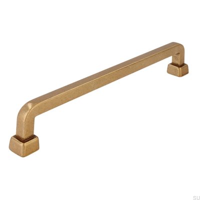 Puxador de móvel oblongo 2536 160 Ouro Antigo
