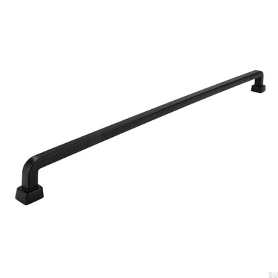 Puxador de móvel oblongo 2536 320 Metal Matt Black