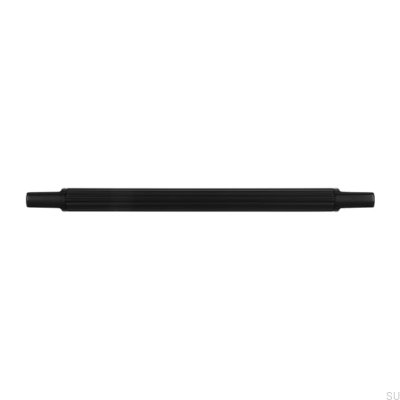 Puxador de móvel oblongo 2591 160 metal, preto fosco