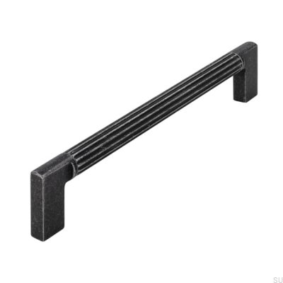 Puxador de móvel oblongo 2591 160 Ferro Antigo