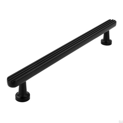 Puxador de móvel oblongo 2587 160 Matt Black