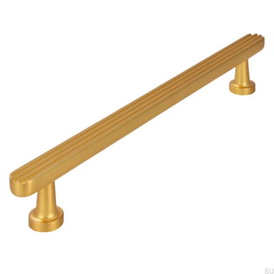 Puxador de móvel oblongo 2587 160 Metal escovado, dourado