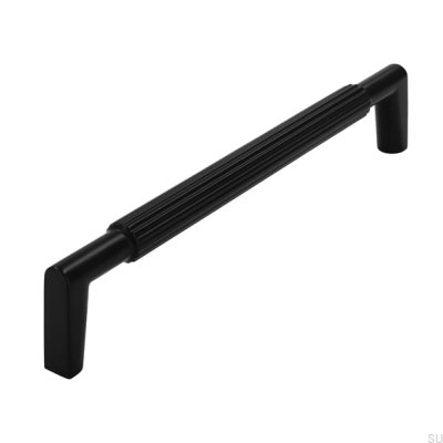 Puxador de móvel oblongo 2593 160 Matt Black