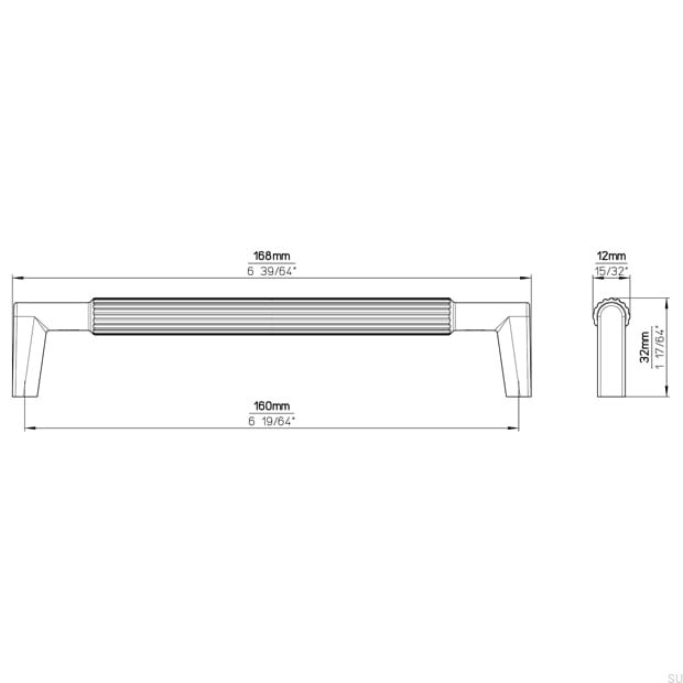 2593-168ZN16--Uchwyt-meblowy-podłużny-2593-160-Czarny-Polerowany-Siro-Skandynawskie-Uchwyty_5