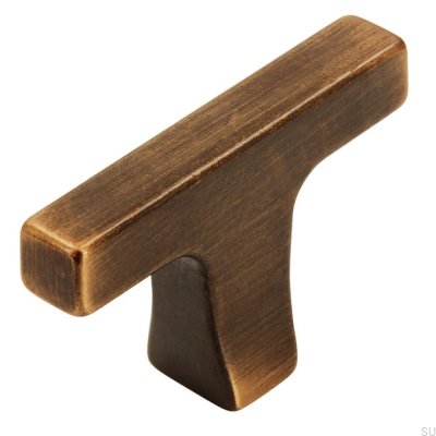 T-Bar 2562 48 puxador para móveis em bronze antigo