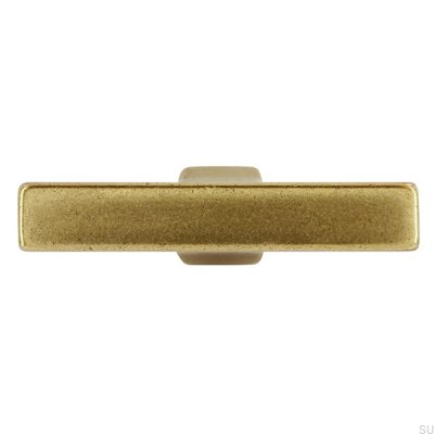 T-Bar 2562 48 puxador para móveis em ouro antigo
