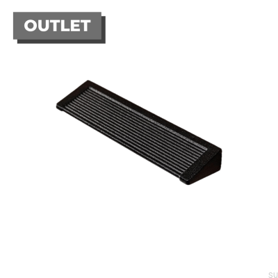 Puxador de móvel oblongo Backk 96 Metal preto