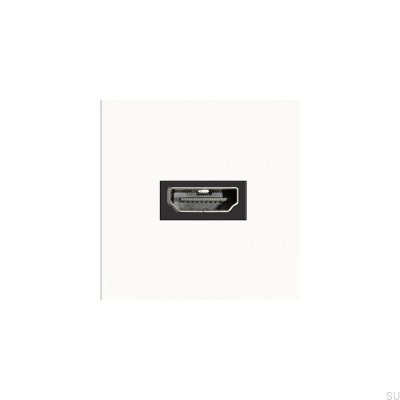 Módulo de tomada HDMI para placa europeia branca padrão britânico