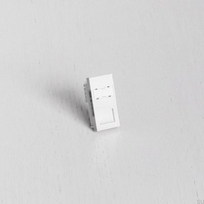 Módulo Jack RJ45 CAT6 para Placa Europeia Branca Padrão Britânico