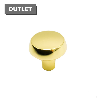 Maçaneta para móveis Autumn 28 em ouro polido, lacada