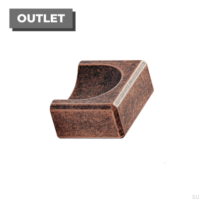 Puxador de móvel alongado Fold 32 Antique Copper
