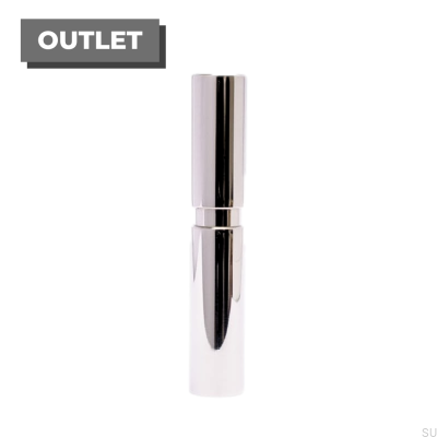 Suporte de vela de cilindro - aço inoxidável polido 30X170