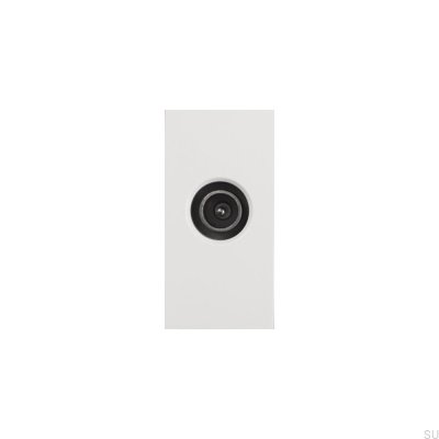 Módulo de tomada de TV para placa Euro, branco, padrão britânico