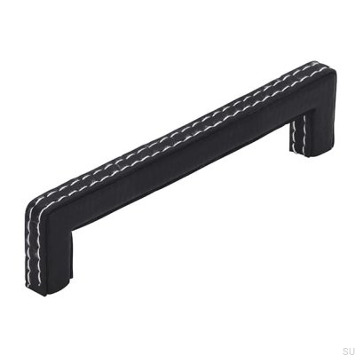 Puxador longitudinal SM8137I 128 Couro Preto