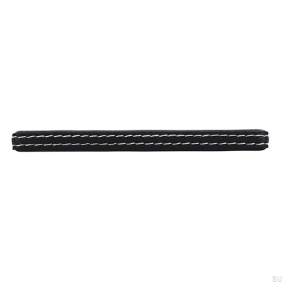 Puxador longitudinal SM8137I 128 Couro Preto