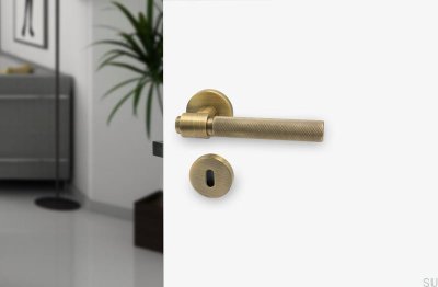 Maçaneta Helix 200 Metal Bronze antigo Fechadura modular