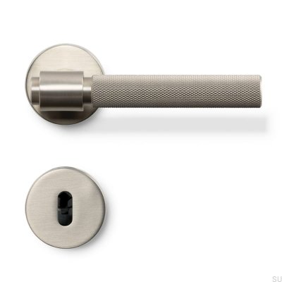 Maçaneta Helix 200, metal, prata, fechadura modular