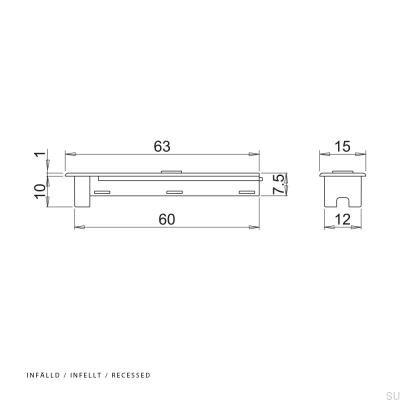 Sensor de movimento PIR embutido Nexus