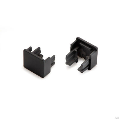 Ponta para perfil de superfície Nexus, preto (2 peças)
