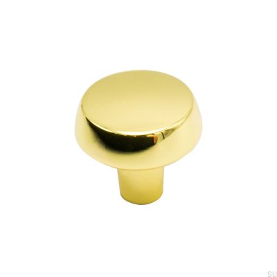 Maçaneta para móveis Autumn 28 em ouro polido, lacada