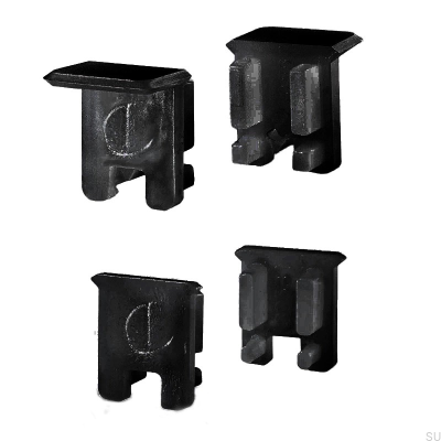 Ponta para Apex Profile Cinza (2 peças)
