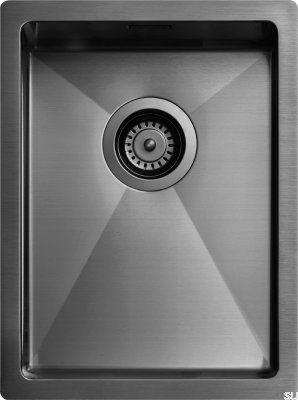 Pia de Cozinha 3040 Aço Preto Cromado PVD
