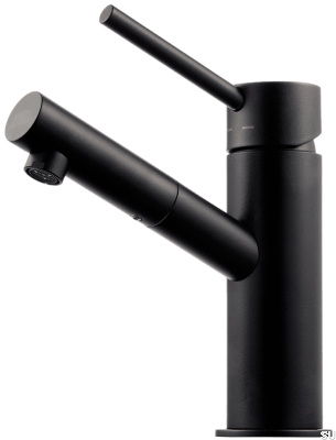 Torneira para lavatório BI071, latão preto mate
