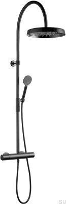 Conjunto de chuveiro de latão preto escovado ARM7300-150