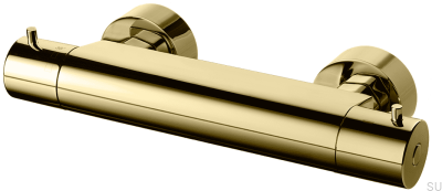Torneira de chuveiro termostática EVM168-150 Honey Gold Brass