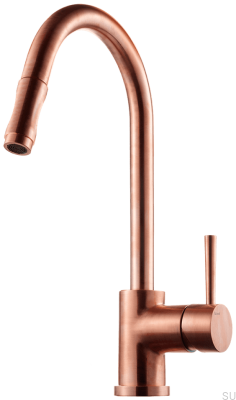 Torneira para Cozinha com Bica Extraível EVO185 Cobre Escovado Sem Pintura