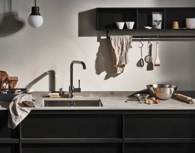 Torneira de cozinha EVO980, latão grafite