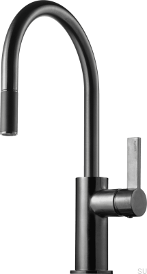 Torneira de cozinha com bico extraível ARM375 Latão Preto Cromado Escovado