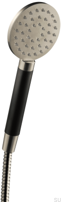 Cabeça de chuveiro ZDOC095 latão níquel escovado com preto